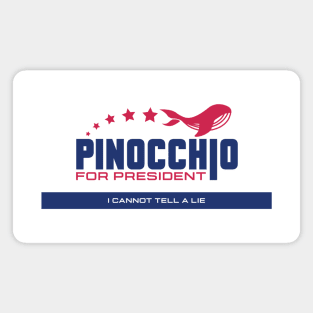 Pinocchio For President Magnet